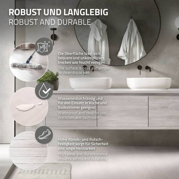 Klebevinylboden LIGNUM-L 80er-Set Anzahl Teile im Set: 80