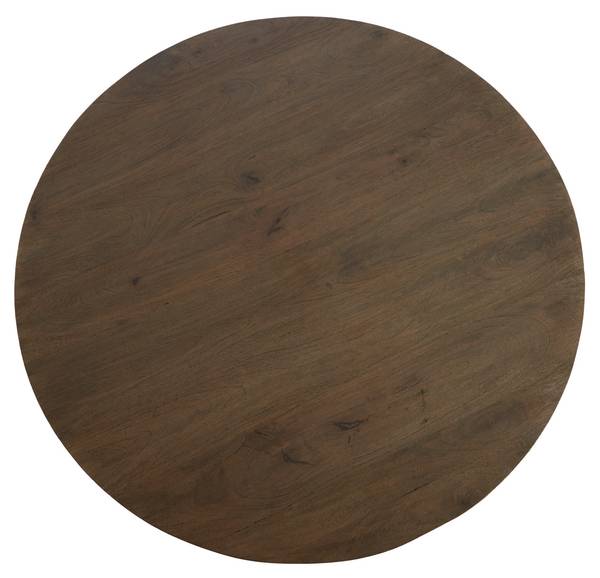 Esstisch PALMIRA Braun - Metall - 120 x 76 x 120 cm