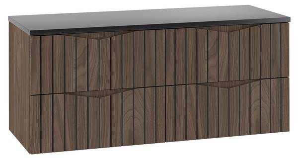 Waschtischunterschrank Siena Braun - Holzwerkstoff - 121 x 53 x 47 cm