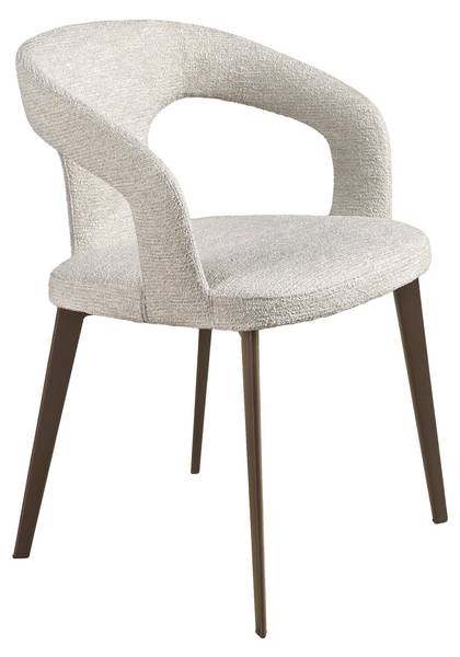 Stuhl 4173 Weiß - Webstoff - 55 x 77 x 58 cm