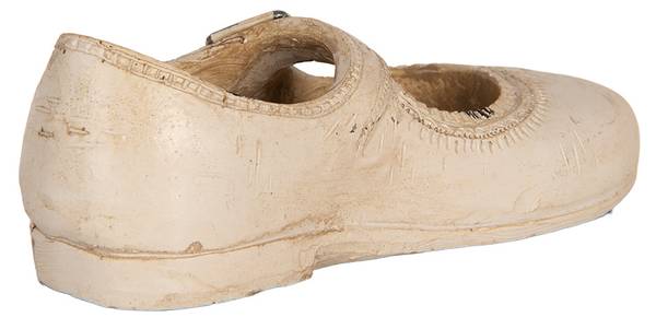 Dekorationsfigur Schuh Deco&Inley Beige - Kunststoff - 6 x 5 x 15 cm