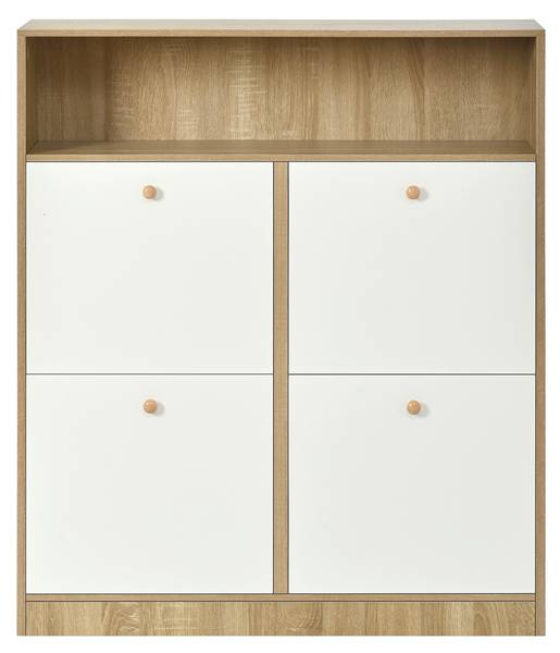 Schuhkipper NaturWoody Ⅲ Braun - Holzwerkstoff - 90 x 105 x 24 cm