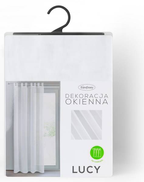 Gardine LUCY Weiß - Textil - 140 x 1 x 250 cm