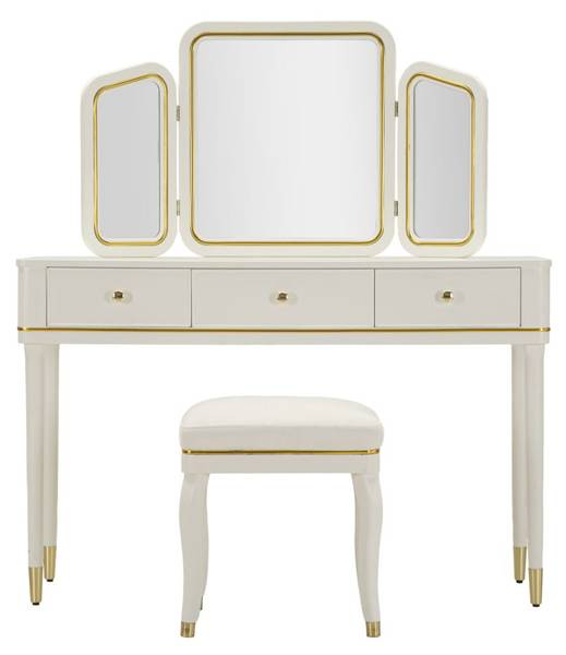 Kaptafel Camille B deels massief hout - 120 x 79 x 120 cm