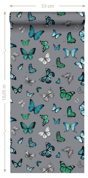 papier peint papillons 7106 Gris