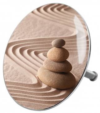 Badewannenstöpsel Zen Braun - Metall - 8 x 10 x 10 cm