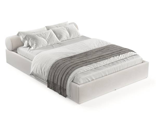 Polsterbett SOLVO mit Stauraum Paros Creme - Liegefläche Breite: 160 cm