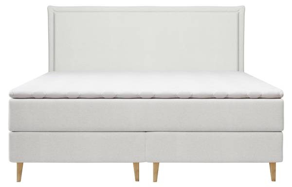 Boxspringbett Calma Hellgrau - Breite: 180 cm