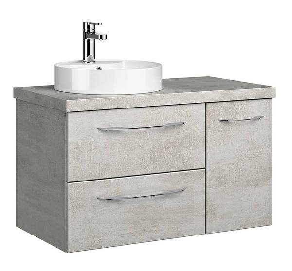 Waschtisch VILLATORO-66-41 Grau - Holzwerkstoff - 88 x 61 x 45 cm