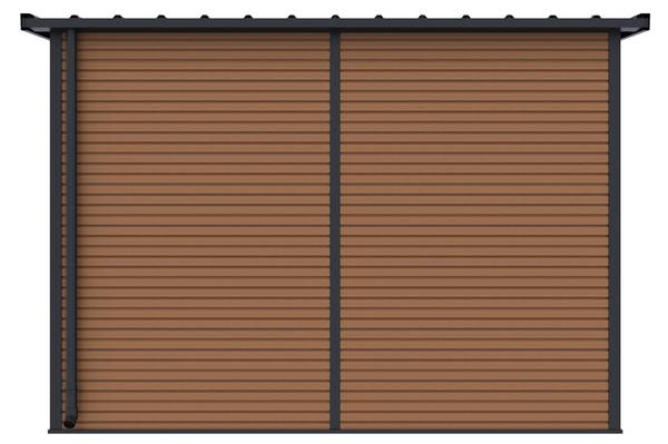 Gartenhaus WPC 278 Braun - Metall - 218 x 226 x 278 cm