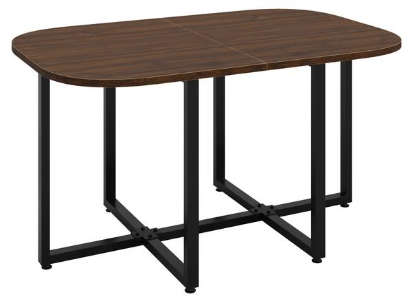 Essgruppe LineMU (7er Set) Grau - Walnuss Dekor