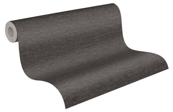 Vliestapete 4575 Beton Optik modern Schwarz