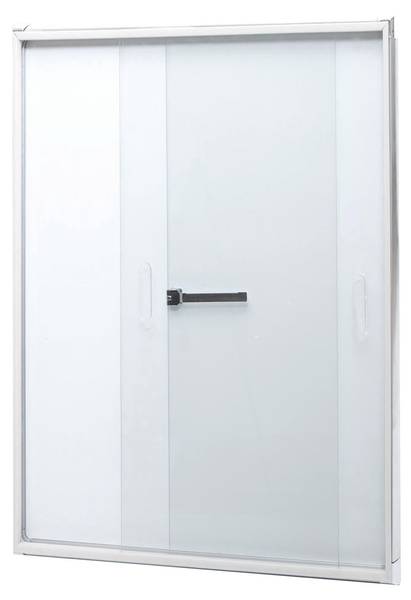 Vitrine Q50 wit - aluminium - staal - 66 x 96 x 9 cm