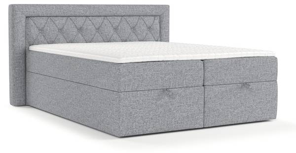 Premium Boxspringbett Jayleen Grau - Liegefläche Breite: 140 cm