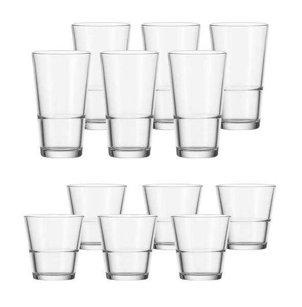Trinkgläser EVENT 12er Set Glas - 1 x 1 x 1 cm