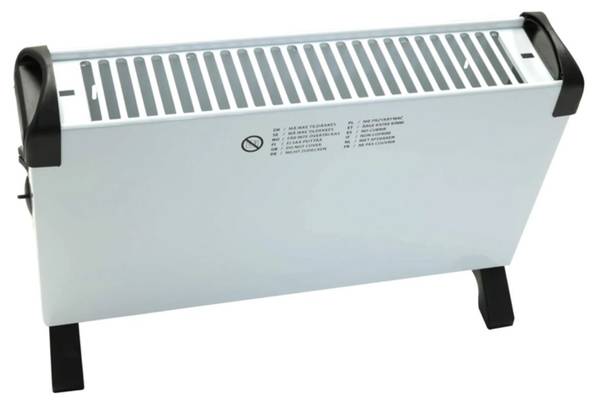 Konvektor Heizung 2000W Hotse 1-tlg Weiß - Metall - 20 x 35 x 53 cm