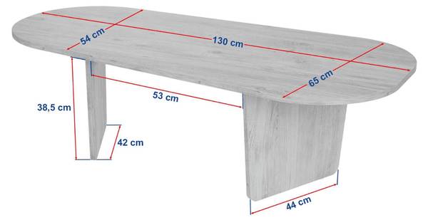 Table AMÉLIA Placage noyer véritable