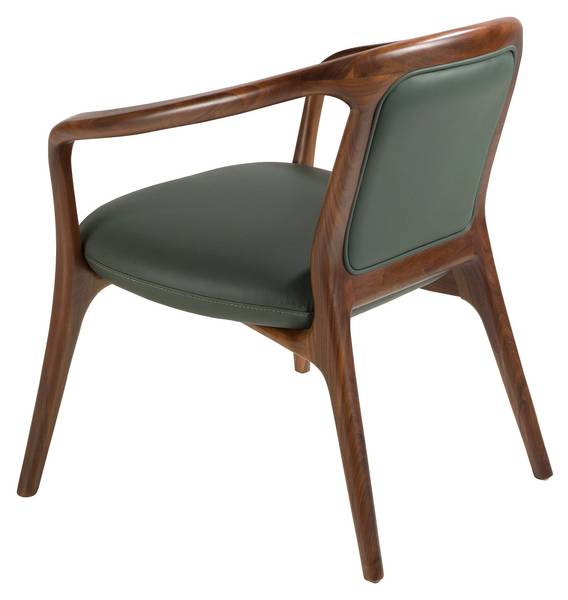 Fauteuil 5181 Vert - Tissu - Vinyle - 71 x 72 x 64 cm
