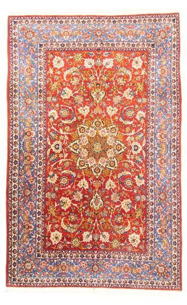 Handgeknüpft Kurzflorteppiche Rot - Wolle - 214 x 1 x 320 cm