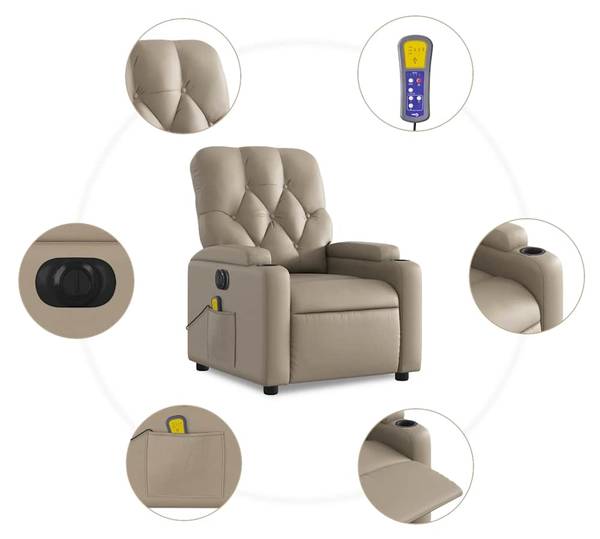 Massagesessel Elektrisch 3032276-2 Braun - Kaffeebraun