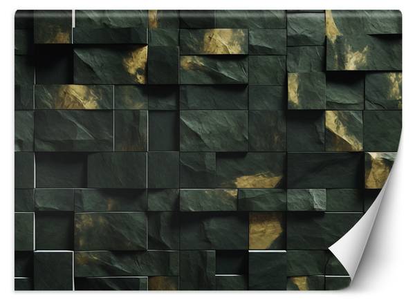 Fototapete Mosaik Würfel 3D 400 x 280 cm