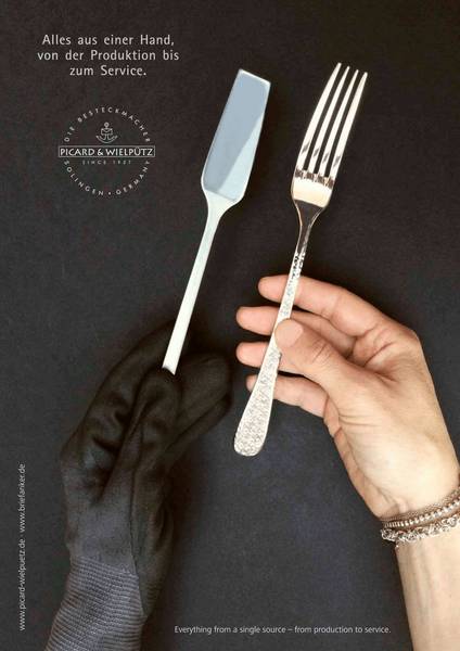 Tafelbesteck FRANZI black 24-tlg. Schwarz - Metall - 5 x 26 cm