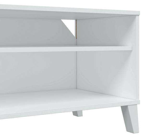 Fernsehschrank Ocosta Weiß - Holzwerkstoff - 135 x 50 x 40 cm