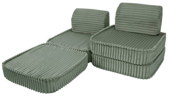 Kindersofa Churros Basic Grün