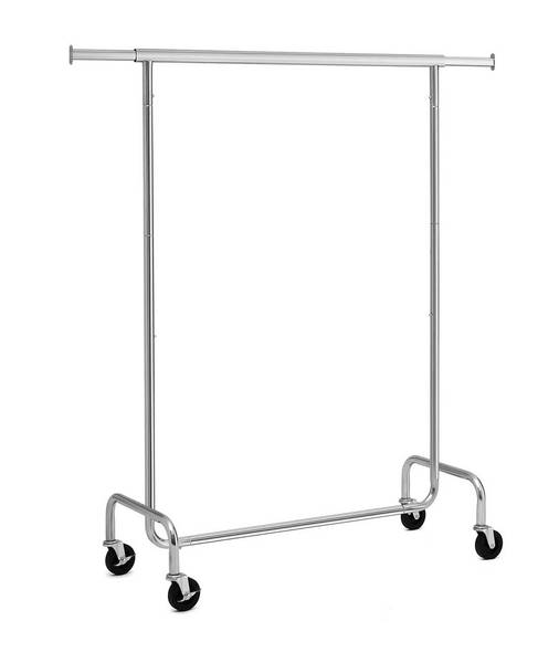 Kleiderständer Quetta Silber - Metall - 160 x 45 x 150 cm