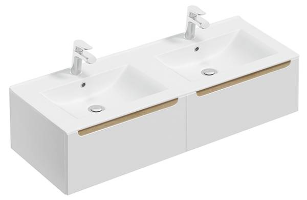 Doppelwaschtisch Livia Höhe: 30 cm