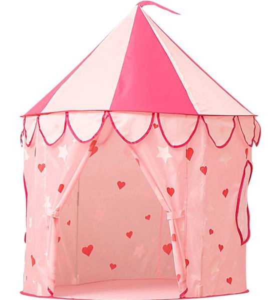 Kinderzelt Heavenly Hearts Pink - Textil - 199 x 135 x 135 cm