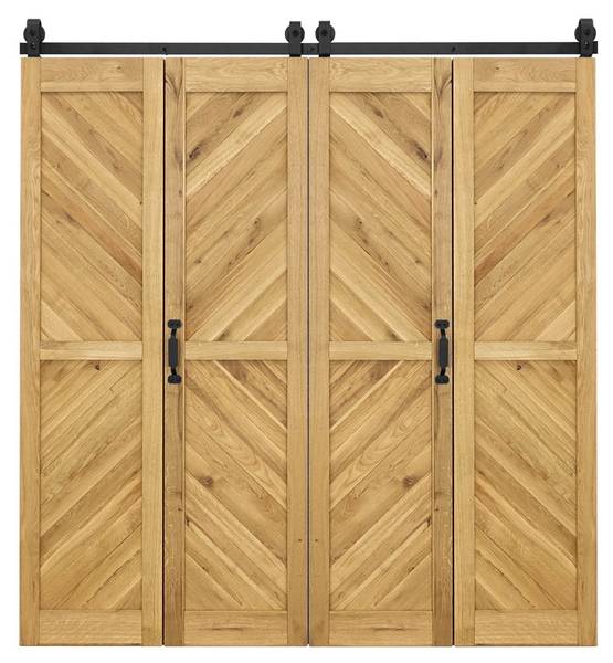 Doppel-Falttür SZEWRON Honig