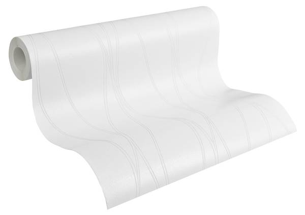 Vliestapete 4771 überstreichbar Design Weiß - Fleece - 53 x 1005 x 1 cm