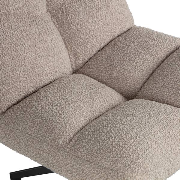 Fauteuil design Vinny Gris - Microfibre - Polyester - Polyéthylène - 75 x 80 x 75 cm
