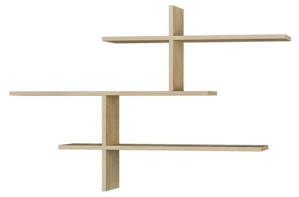 Hängeregal LEO Braun - Holzwerkstoff - 22 x 81 x 123 cm