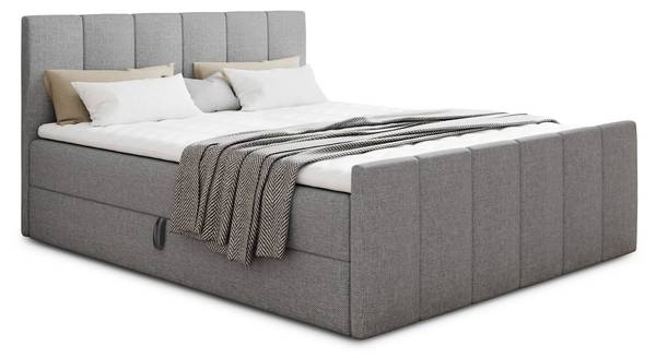 Boxspringbett Star Lux Grau - Liegefläche Breite: 180 cm