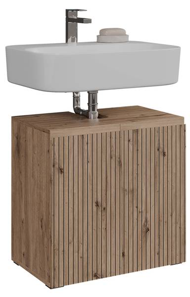 Waschbeckenunterschrank Takumi 58460 Braun - Holzwerkstoff - 60 x 58 x 35 cm