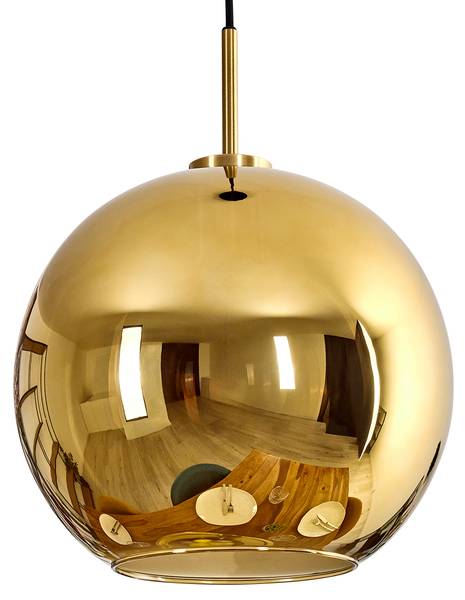 Pendelleuchte Cesaro Gold - Metall - 34 x 129 x 50 cm