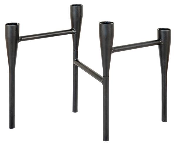 Kerzenhalter 130594 Schwarz - Metall - 15 x 21 x 28 cm