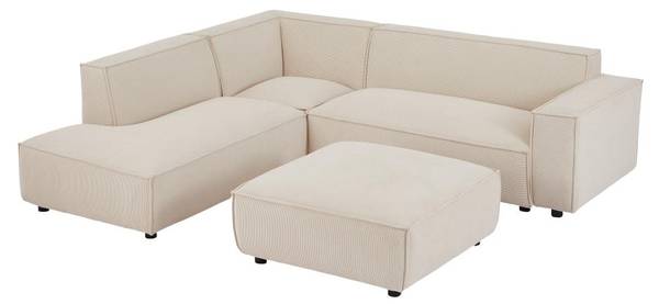 Sofa ohne Schlafmöglichkeit BORORE Beige - Textil - 95 x 44 x 95 cm