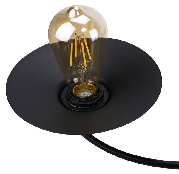 LED Plafondlamp Quirin zwart - metaal - 57 x 19 x 61 cm