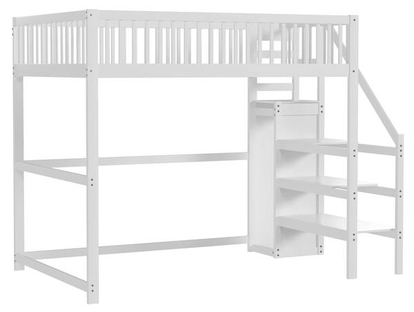Kinderbett ｜K-106 Weiß - Breite: 145 cm