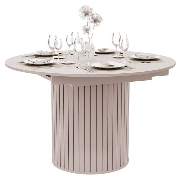 Ausziehbarer Tisch ELODIE Beige