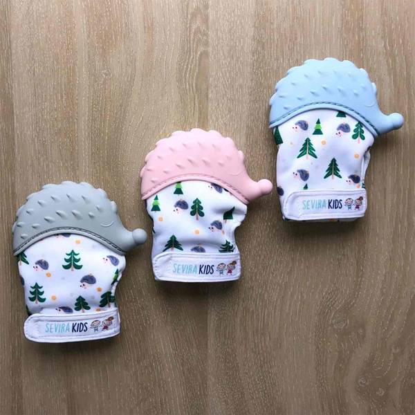 Beißhandschuh igel Tiny Grau