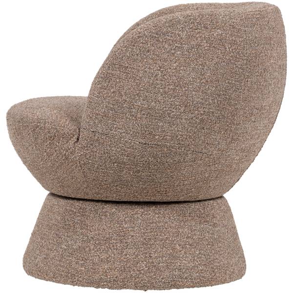 Fauteuil pivotant Shuffle Marron - Marron chevreuil