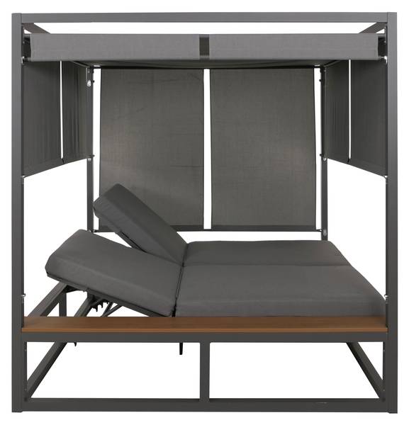 Lounge-Gartenliege M63b Anthrazit - Grau