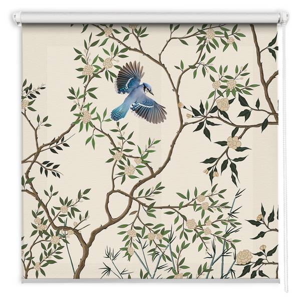 Innenrollo Vögel auf dem Baum 150 x 240 x 1 cm