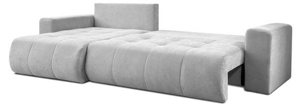 Hoekbank CLOUD grijs - polyester - 277 x 83 x 143 cm