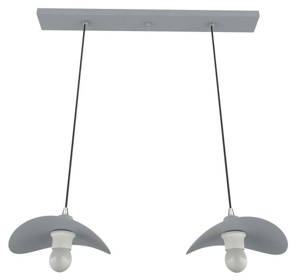 Suspension Piuma Gris - Métal - 30 x 120 x 30 cm