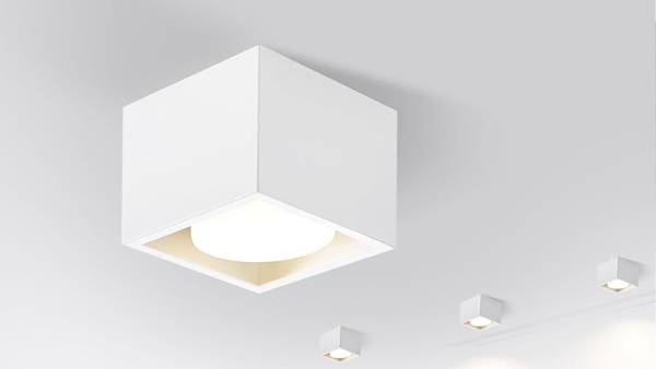 spot plafond LED Qfhh Blanc - Fer - 10 x 8 x 10 cm